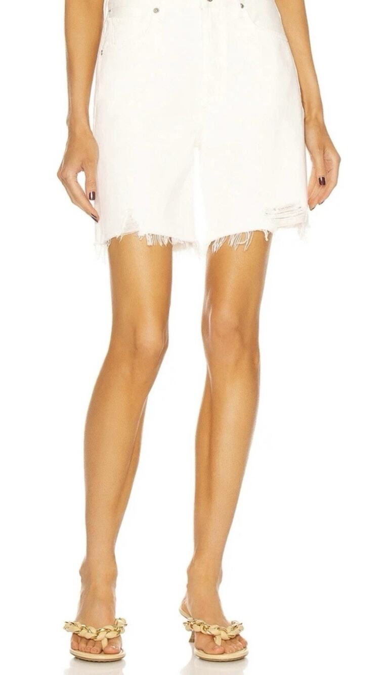 Citizens Of Humanity Camila Frayed Hem Denim Shorts Size 23
